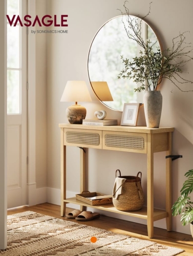 vasagle-stolik-konsolowy-z-2-szufladami-w-stylu-boho-dab-bezowy-rattan