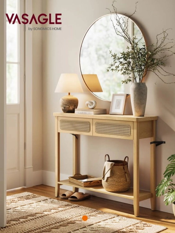 vasagle-stolik-konsolowy-z-2-szufladami-w-stylu-boho-dab-bezowy-rattan
