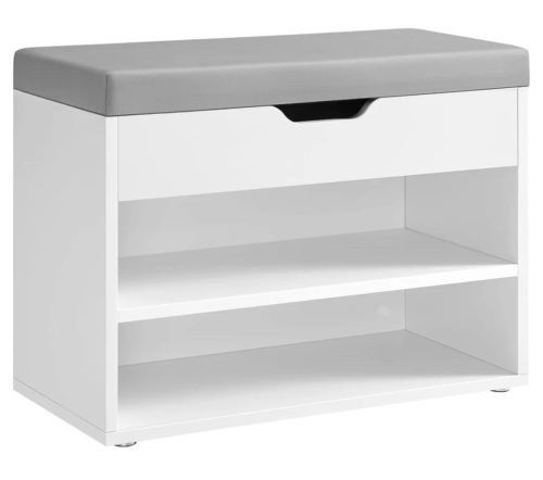 vasagle-półka-ławka-z-siedziskiem-pufa-na-buty-biała-80x30