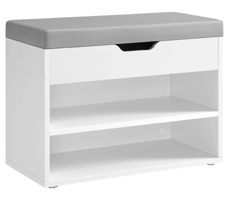 vasagle-półka-ławka-z-siedziskiem-pufa-na-buty-biała-80x30