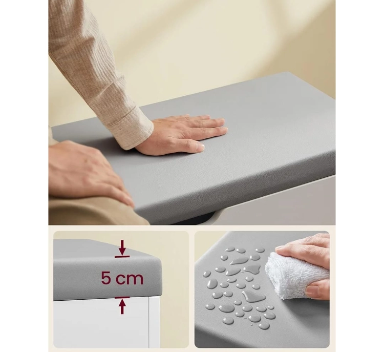 vasagle-półka-ławka-z-siedziskiem-pufa-na-buty-biała-80x30