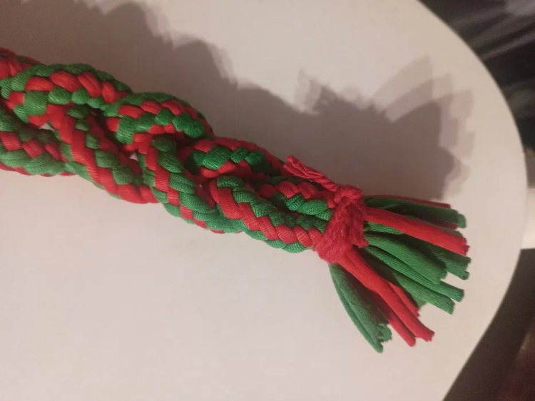 Mocny i długi bawełniany szarpak sznur dla dużego psa w rozmiarze L 60 cm