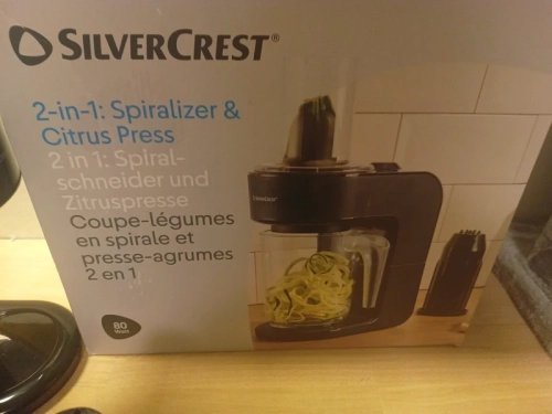 urządzenie 2w1 Silvercrest krajalnica spiralna i wyciskarka do cytrusów 80W