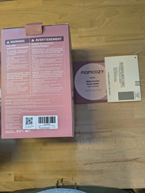 Beżowe ergonomiczne nosidełko dla dziecka Momcozy PureHug