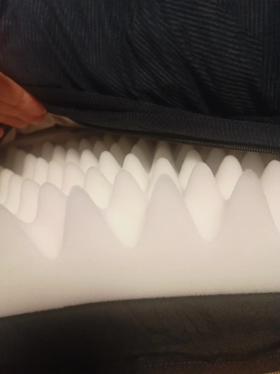 Duża grafitowo-szara ortopedyczna sofa legowisko dla psa XXL o wymiarach 114 na 85 cm