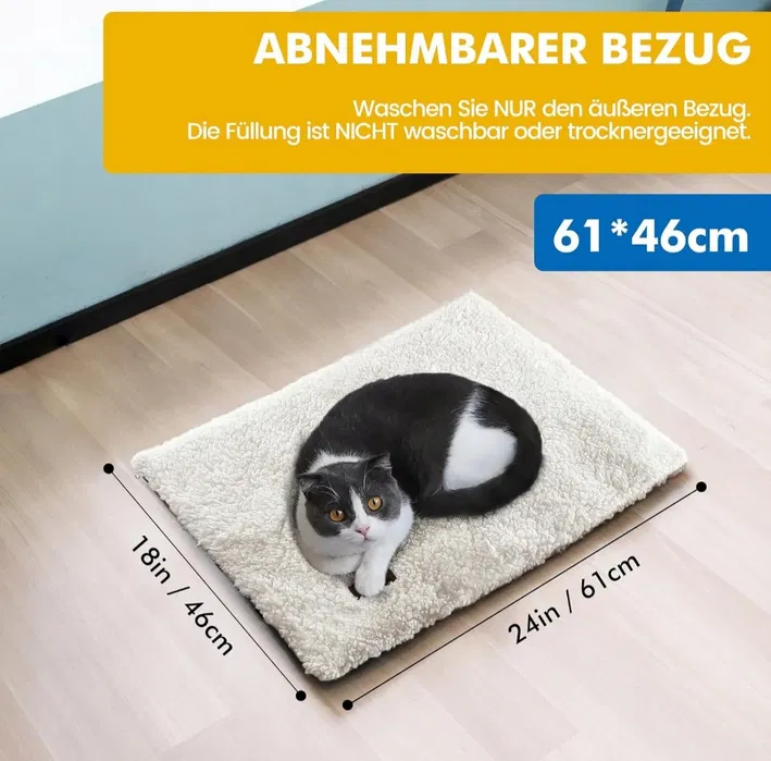 Samonagrzewający pluszowy koc termiczny dla psa i kota Mora Pets szary gem-ewa-mariusz.pl