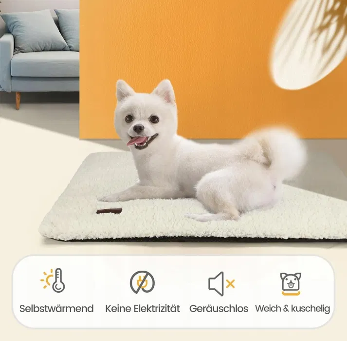 Samonagrzewający pluszowy koc termiczny dla psa i kota Mora Pets szary gem-ewa-mariusz.pl