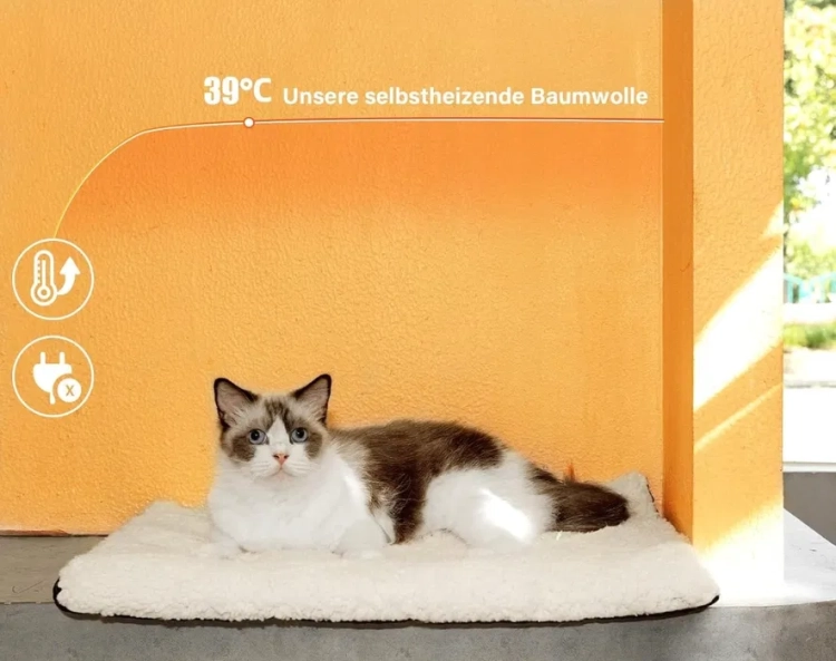 Samonagrzewający pluszowy koc termiczny dla psa i kota Mora Pets szary gem-ewa-mariusz.pl