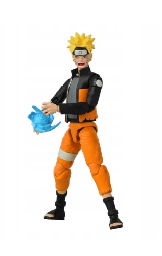 Ruchoma figurka kolekcjonerska Bandai Anime Heroes Uzumaki Naruto o wysokości 15 cm w pomarańczowym stroju ninja