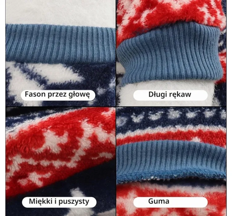 Nowy miękki i ciepły polarowy sweter dla małego psa lub szczeniaka w rozmiarze S M chroniący przed mrozem