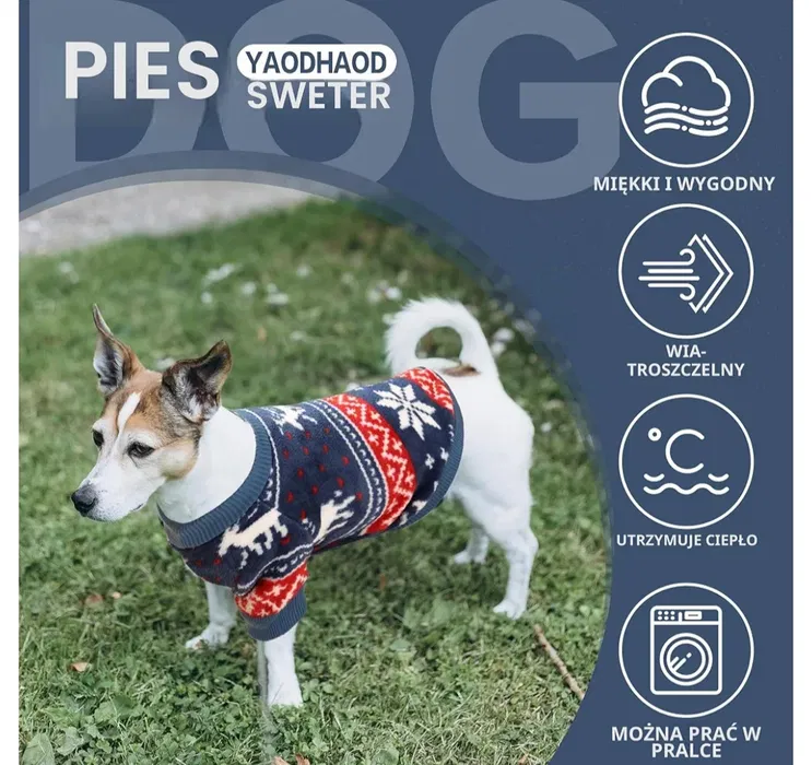 Nowy miękki i ciepły polarowy sweter dla małego psa lub szczeniaka w rozmiarze S M chroniący przed mrozem