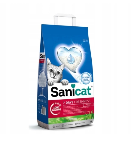 sanicat-7-days-freshness-aloe-vera-zwirek-dla-kota-chlonny-opakowanie-4l